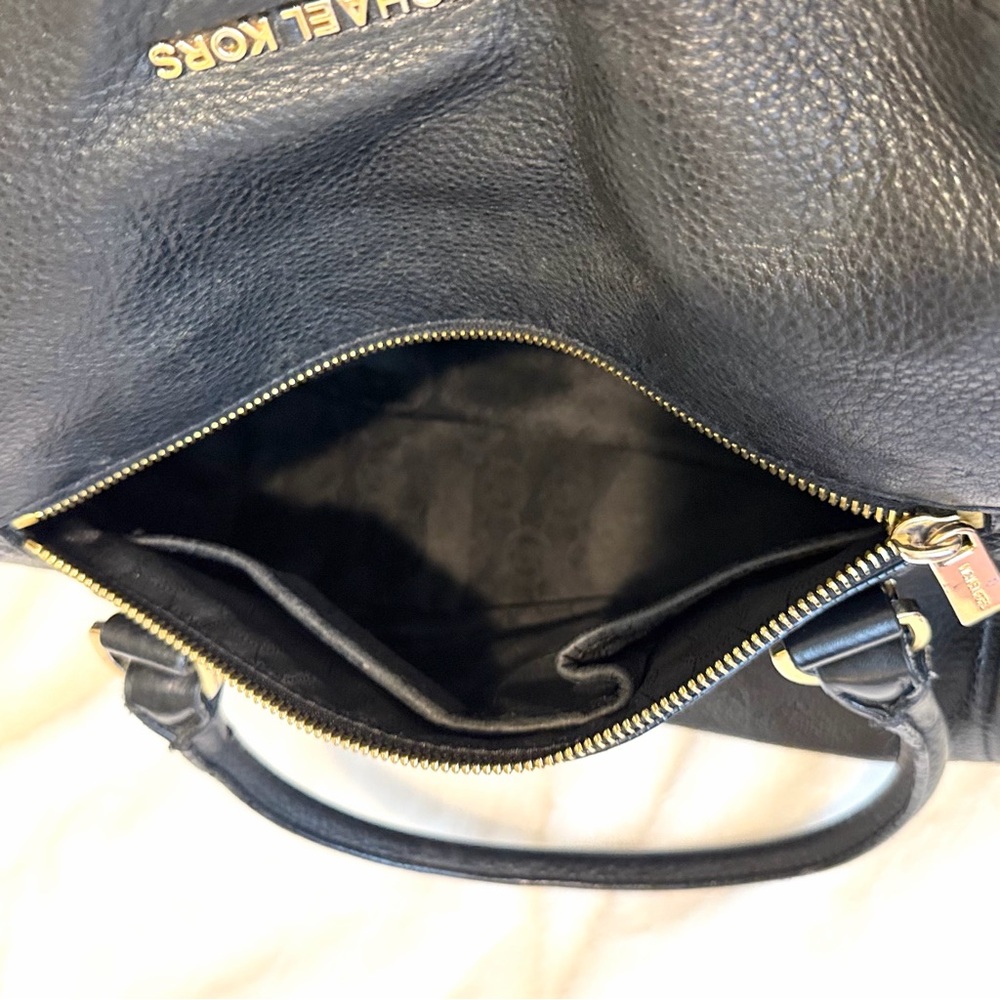 Michael Kors Weston Pebble Leather Foldover Satchel - Picture 10 of 15